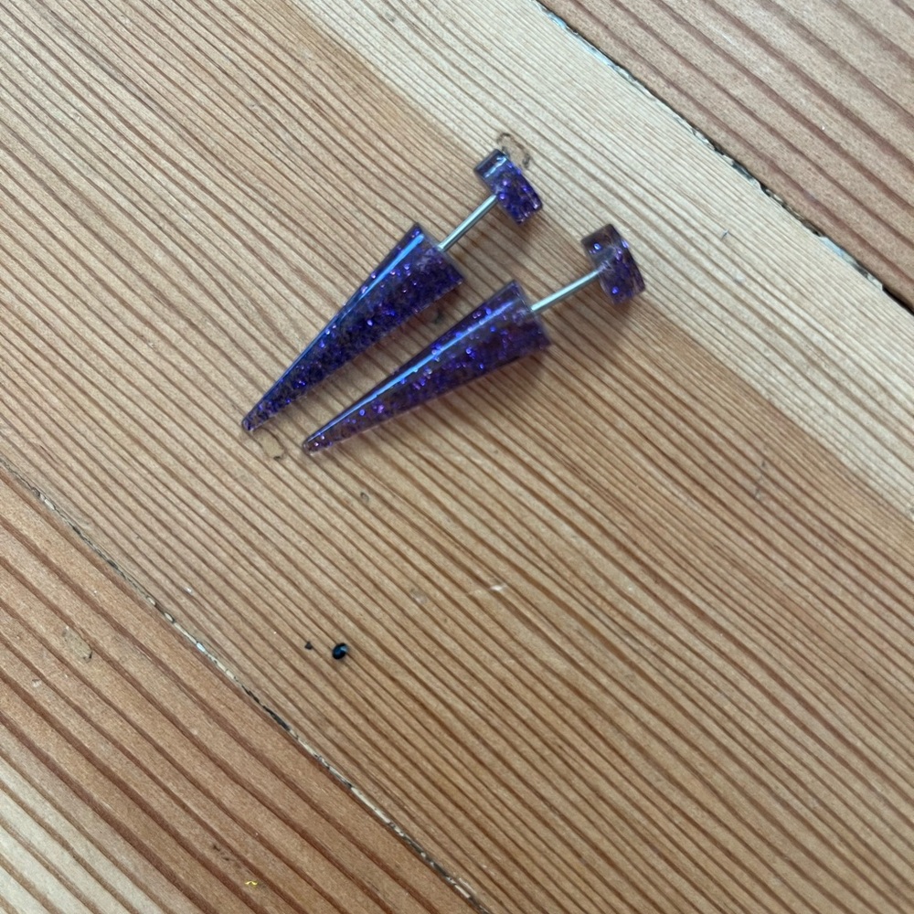 Fake gauge earrings
